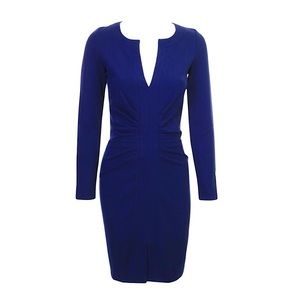 Issa London Blue Long Sleeve Short Dress Size 10